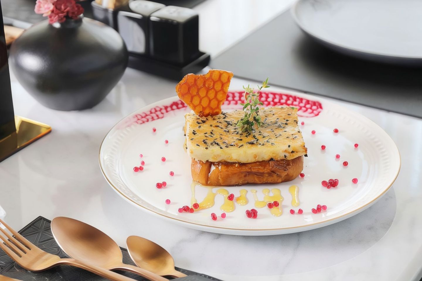 Grilled Feta With Brioche And Honey