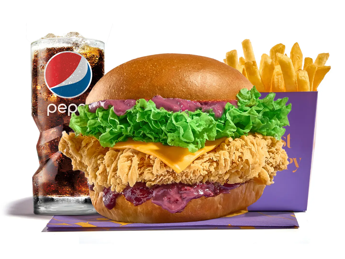 وجبة برغر الكرز