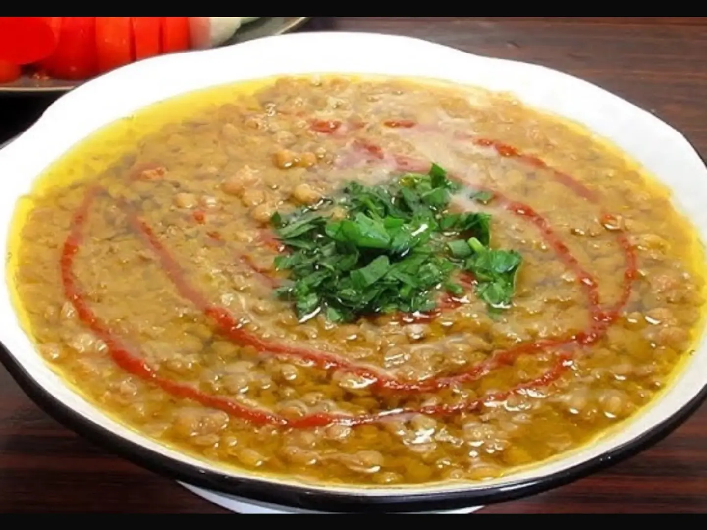 صحن عدس مخصوص