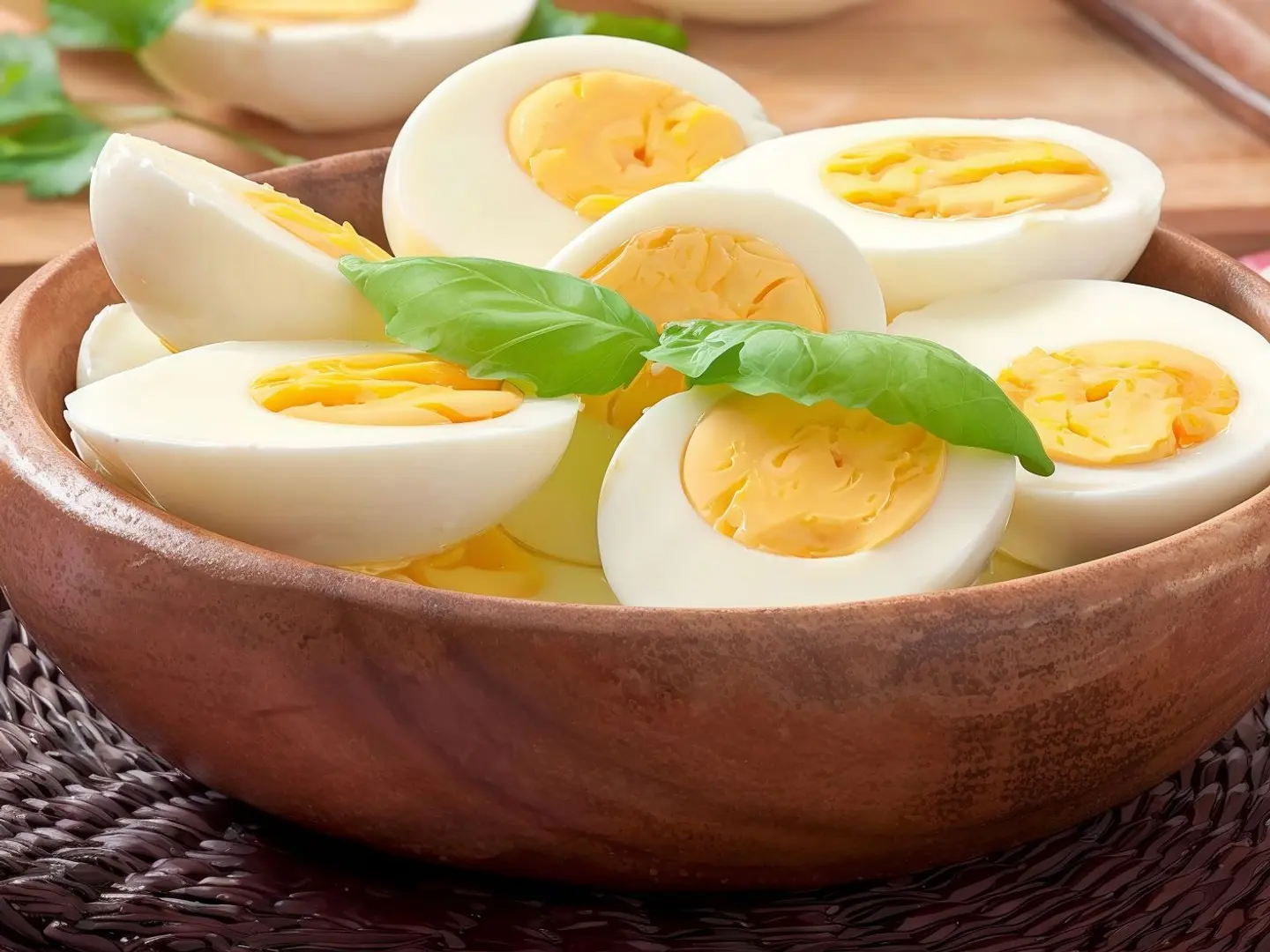 صحن بيض مسلوق