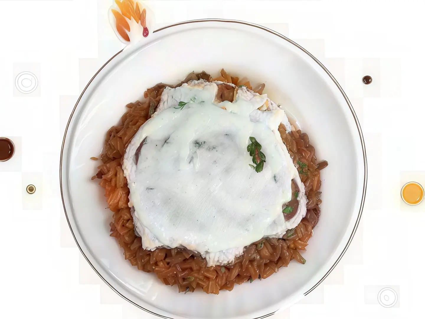 صحن تونه بالجبن