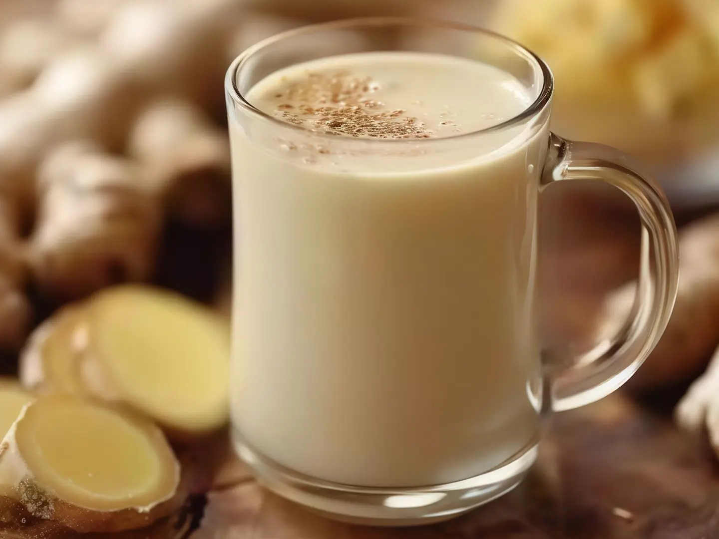 حليب بالزنجبيل