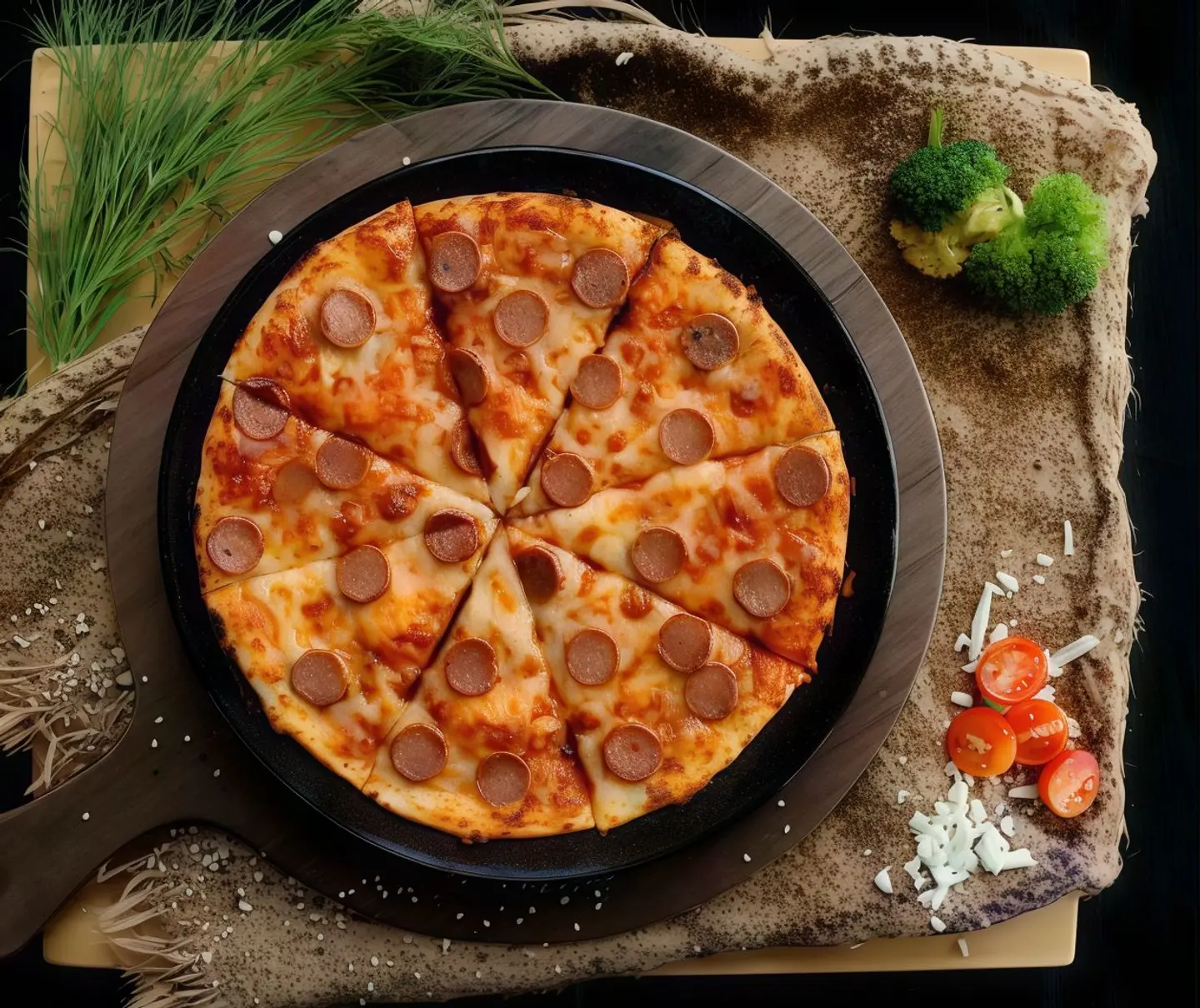 Pizza With Sausage - Small