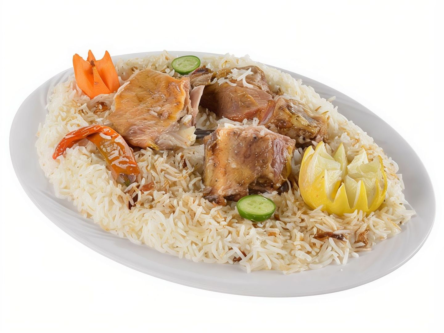 نفر لحم حنيذ مع الرز