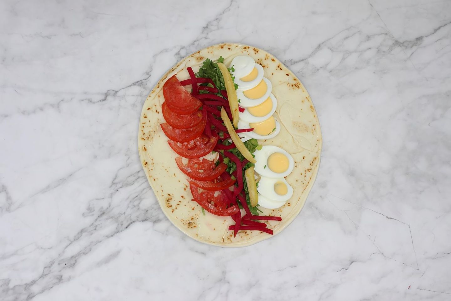 Shami Boiled Egg Sandwich