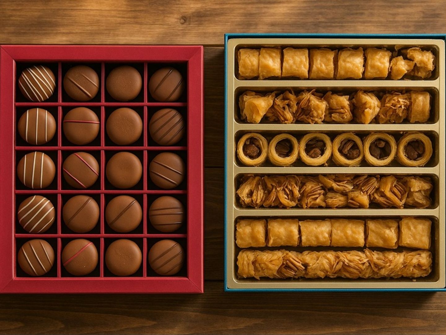 1 Chocolate Tart Box + 1 Assorted Baklava