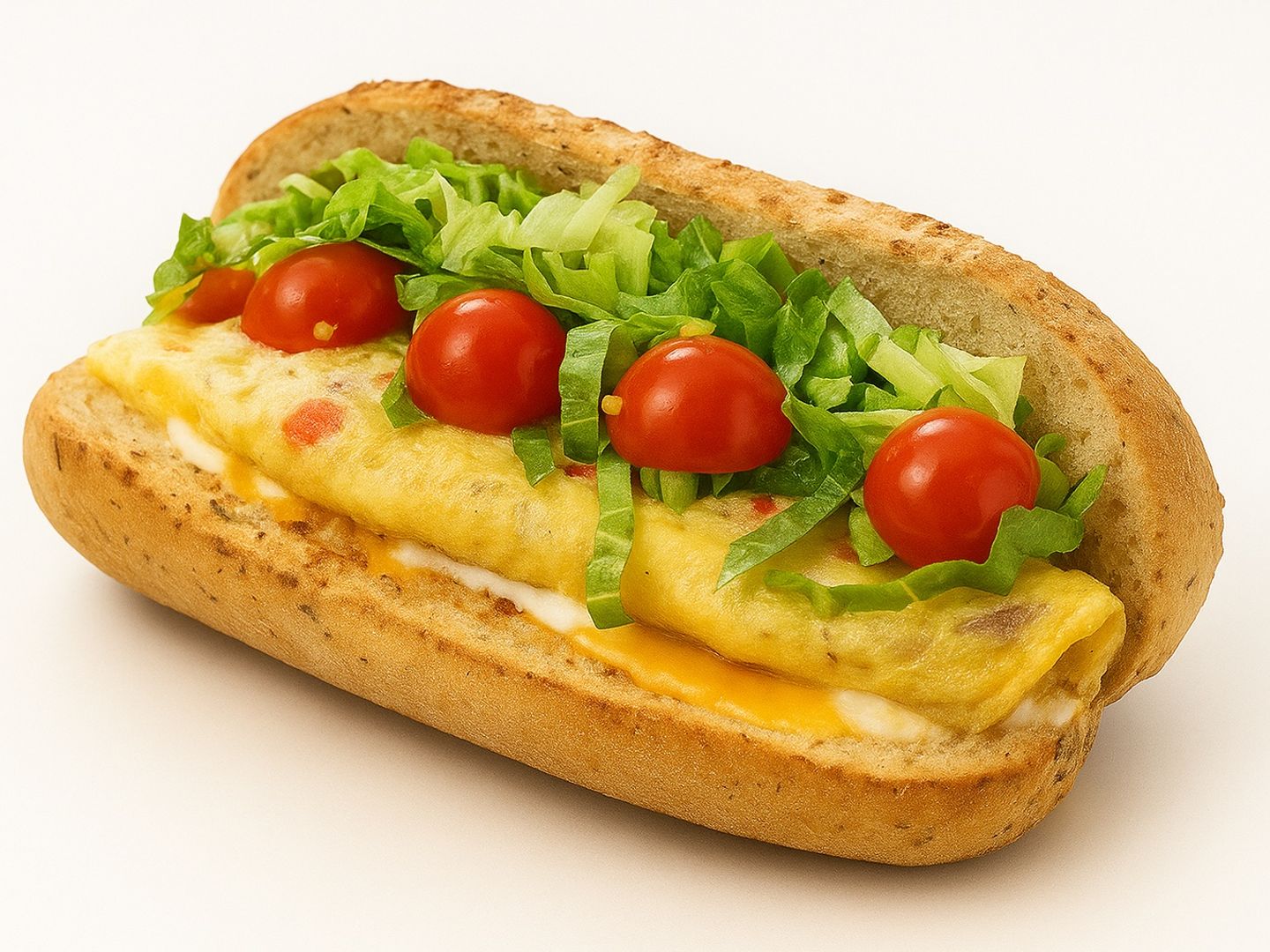 Omelet Sandwich With Vegetables