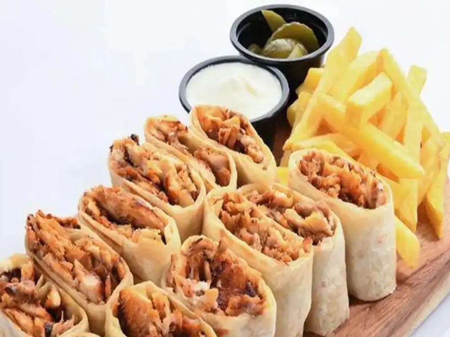 Shawarma Arabic Dish With Chesse