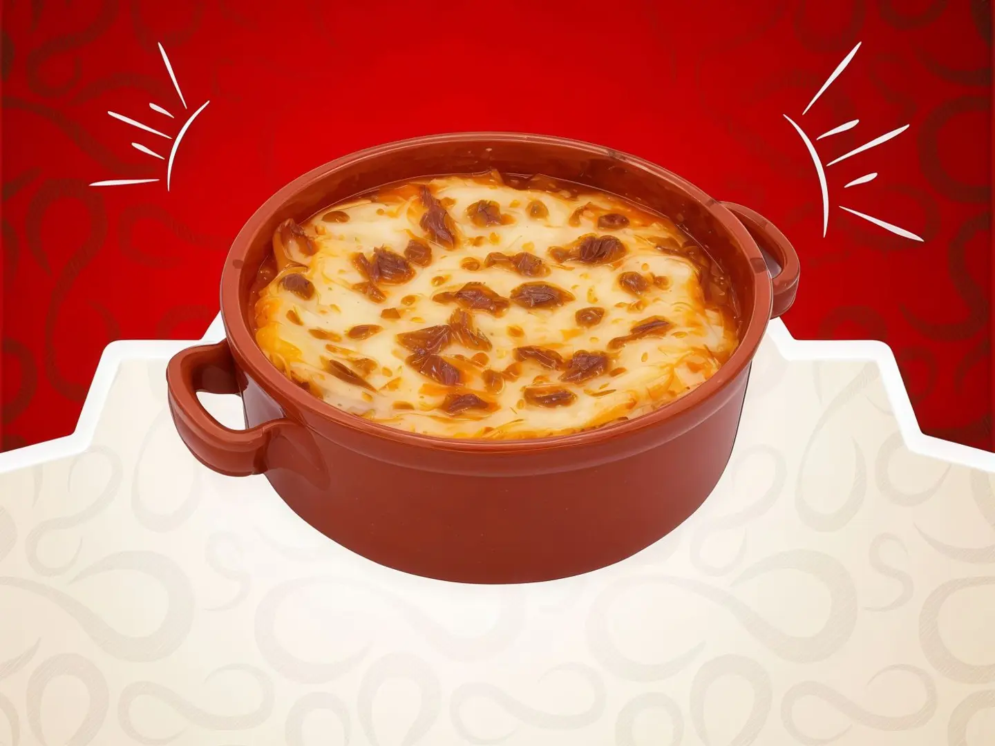 مكرونه باشاميل كبير بالحم