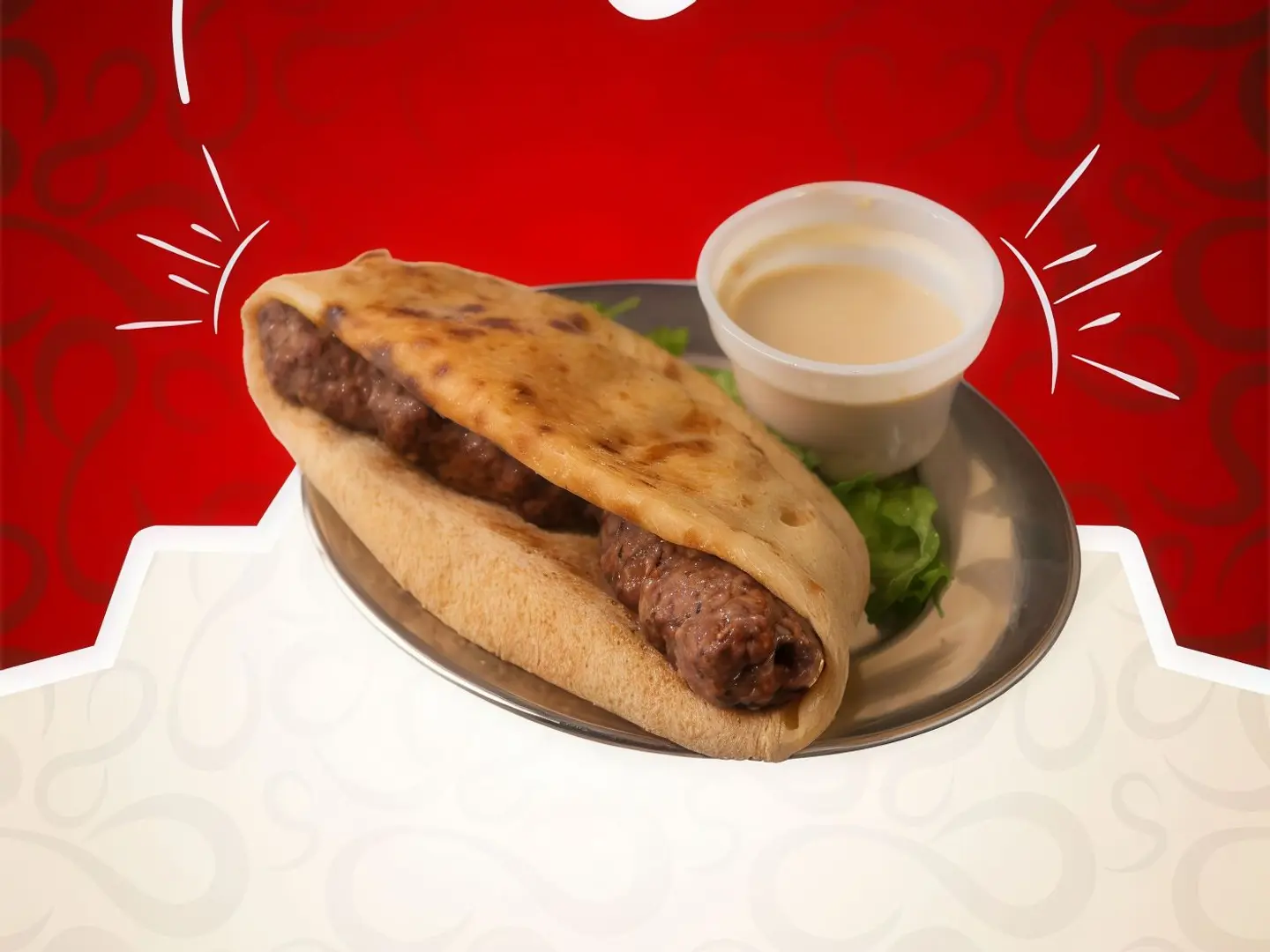 ساندوتش كفته بالخبز المصري