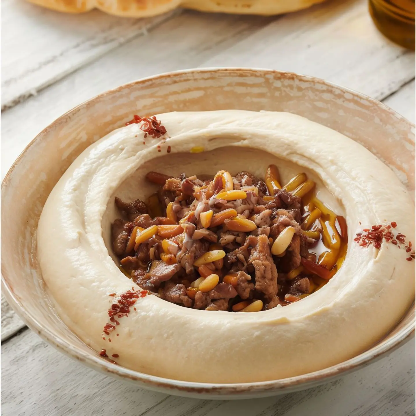 Hummus With Meat