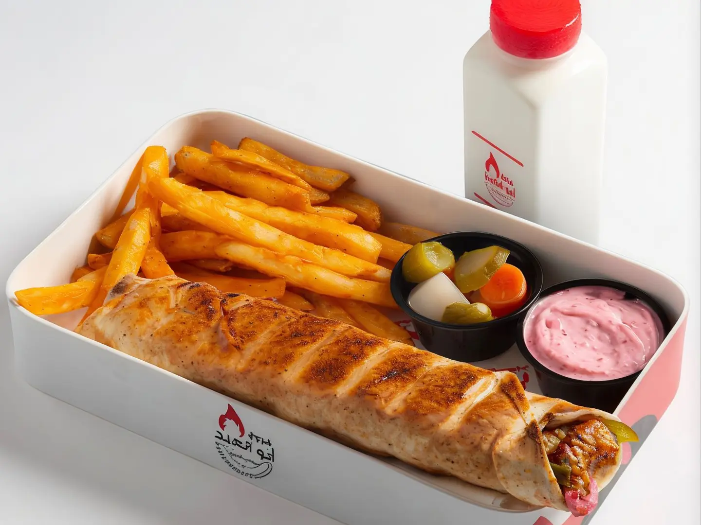 Chicken Kebab Meal With Laban