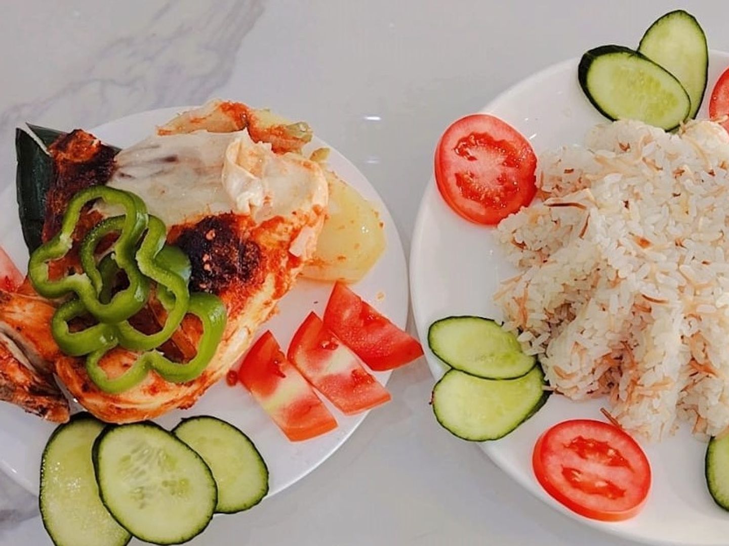 Quarter Chicken With Vermicelli Rice