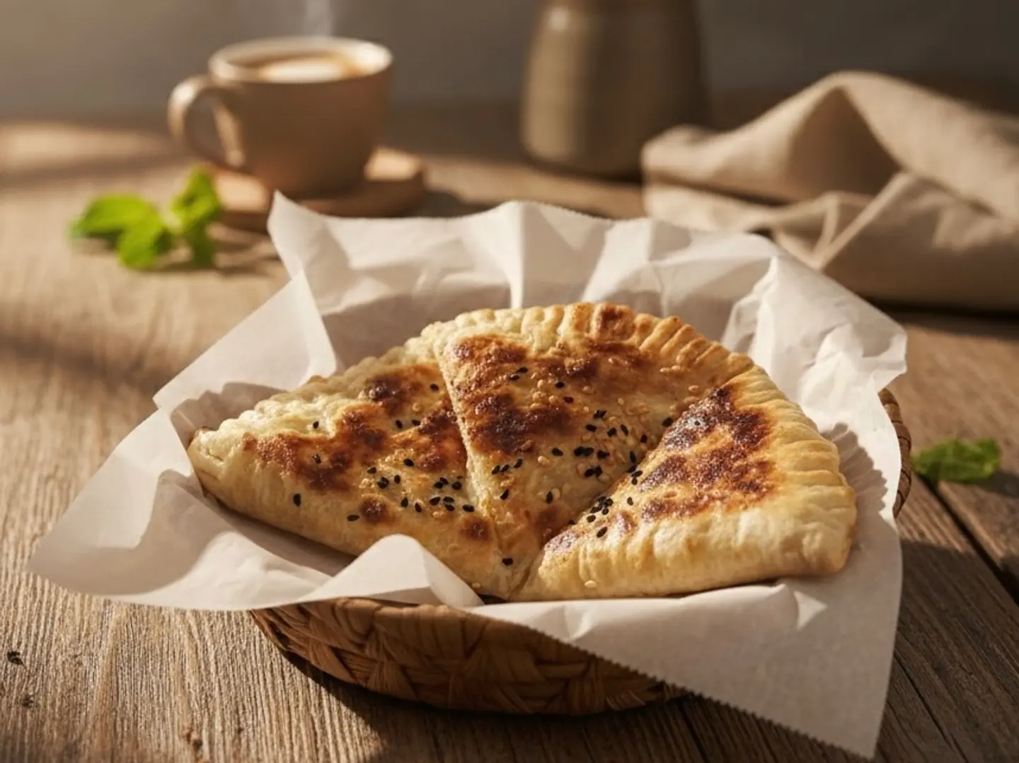 لبنه بالزعتر