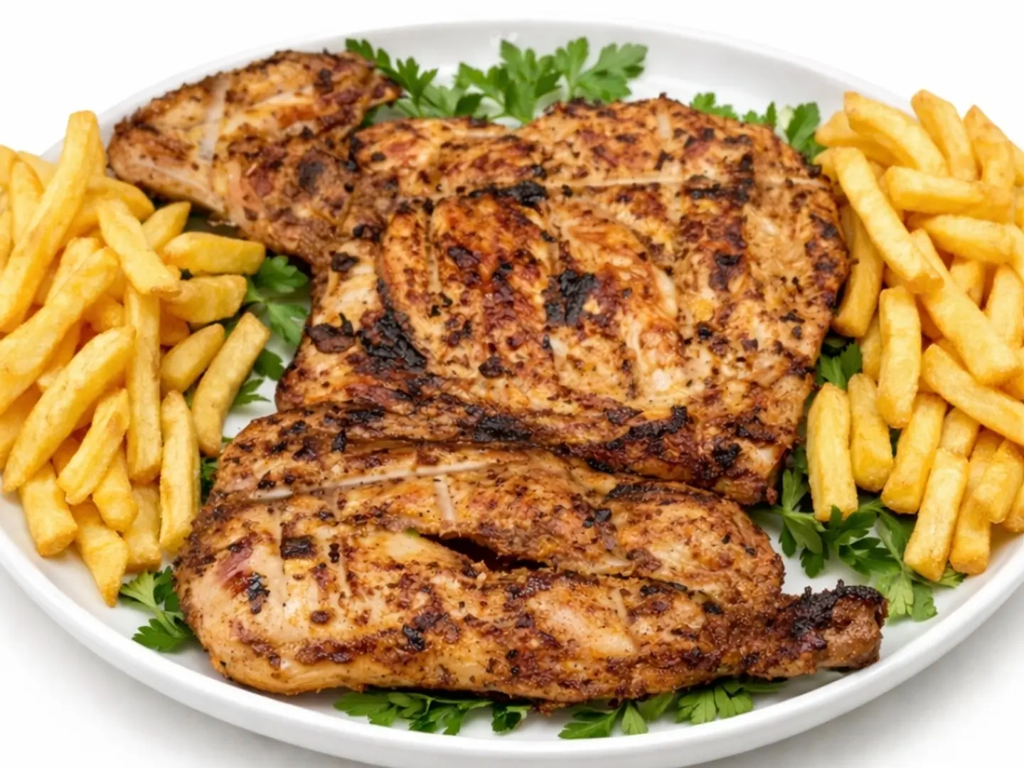 Half Chicken On Charcoal Without Rice