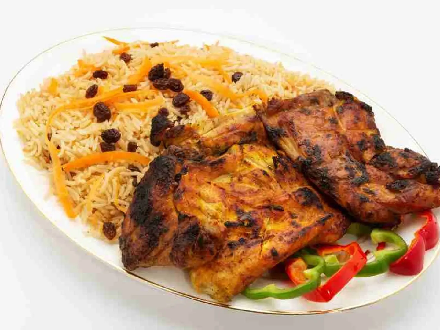 نص فحم مع الرز