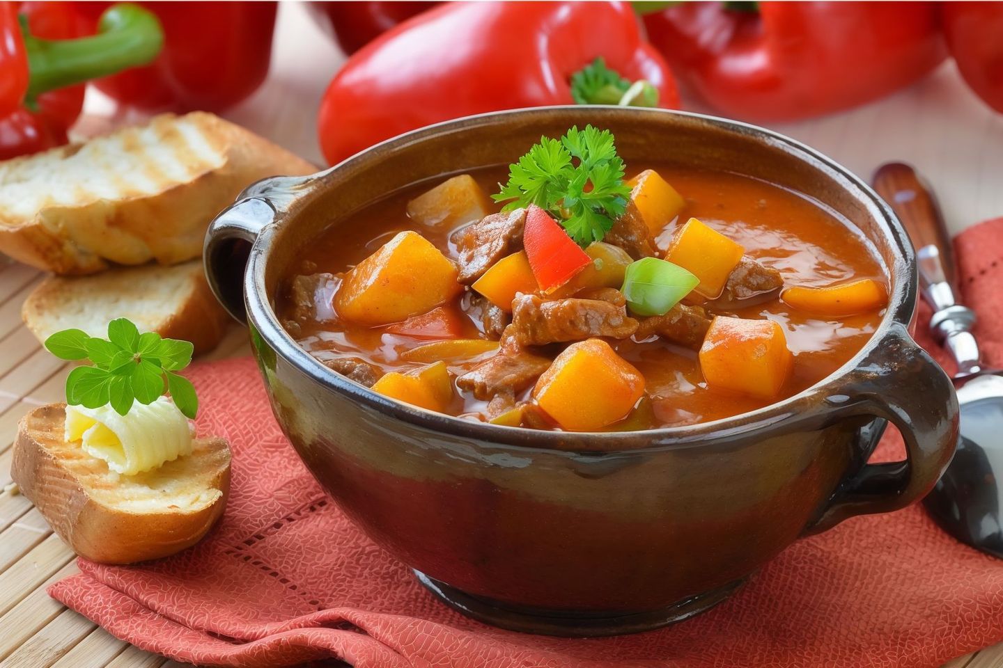 طاجن لحم بطاطس مع أرز