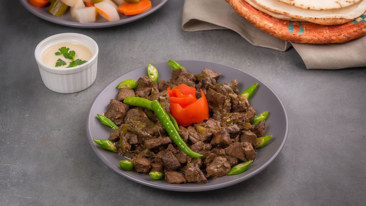 طبق كبده اسكندراني صغير