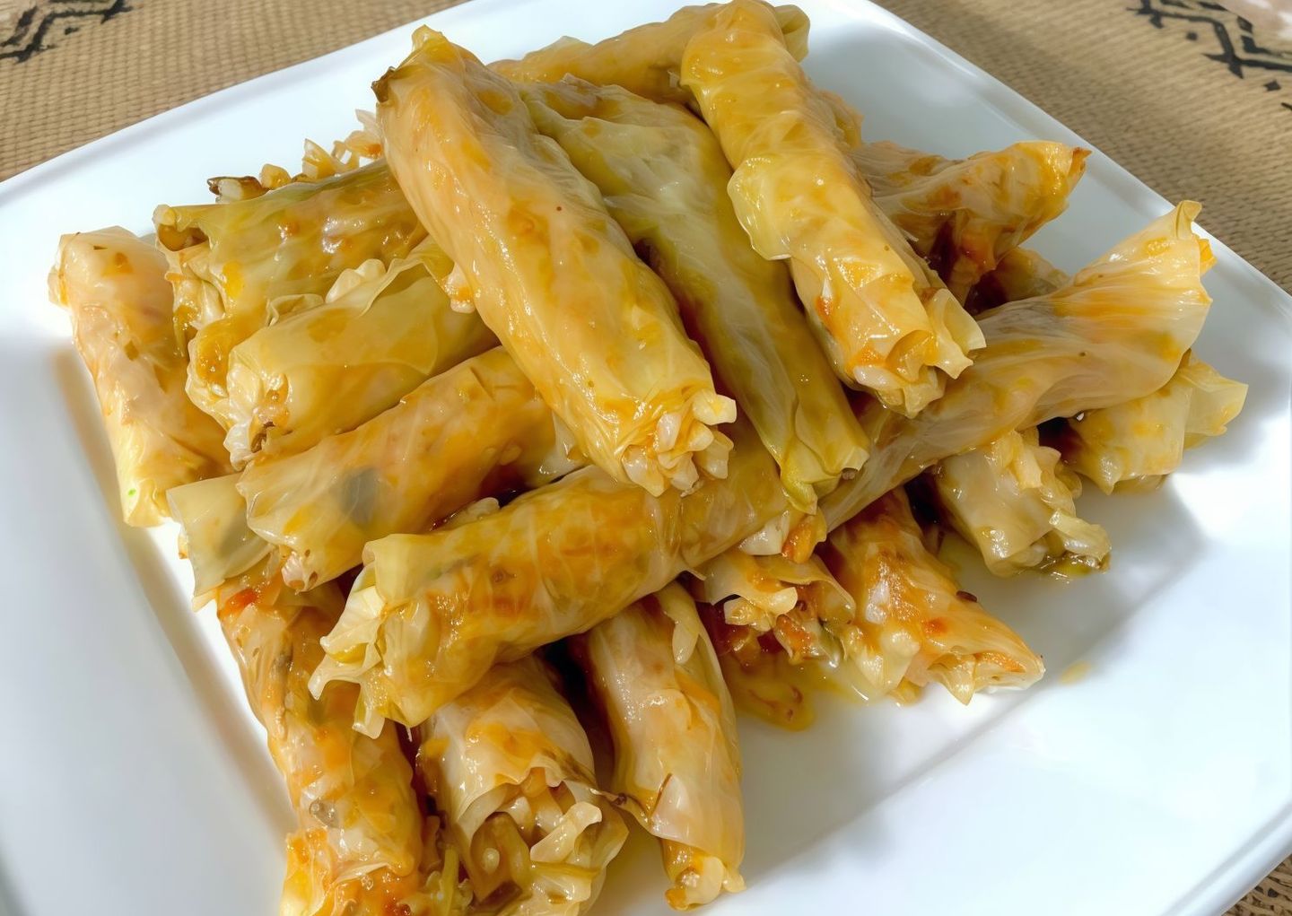 طبق محشى كرنب وسط