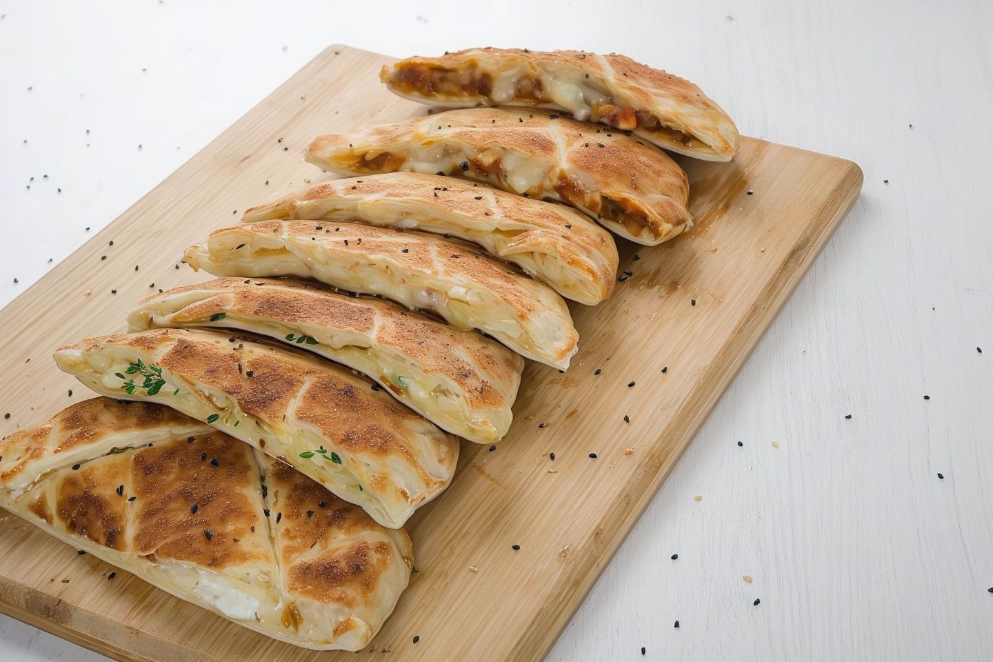 فطيرة زعتر - عسل - زيتون
