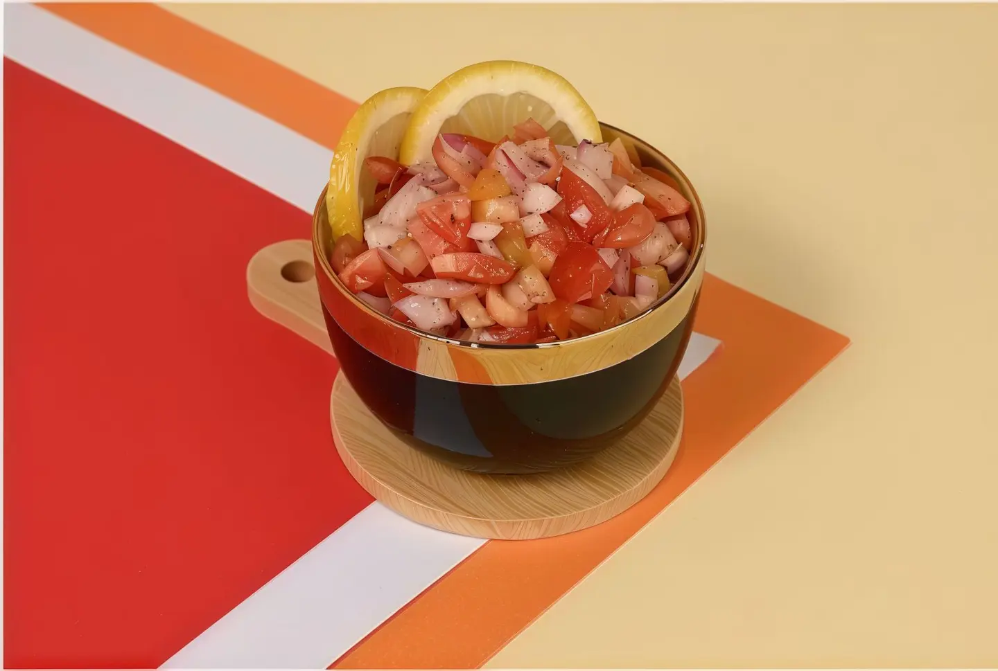 علبة سلطة طماطم وبصل