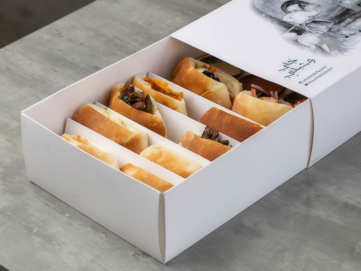 Arabic Mini Box   10 Sandwiches