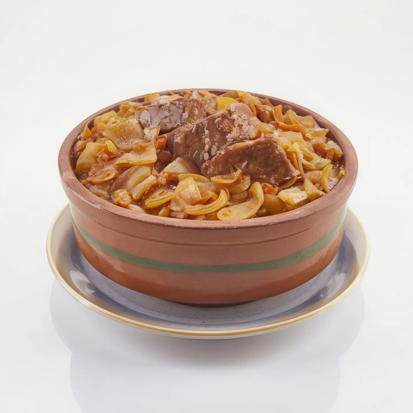 طاجن خضار مشكل بالدجاج