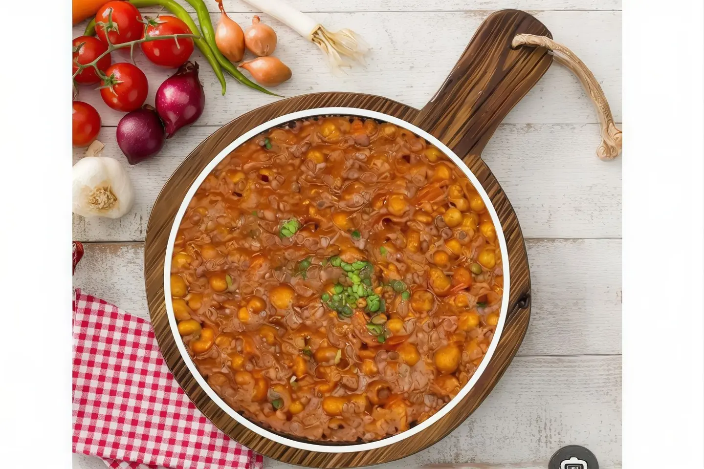 فاصوليا مع بيض