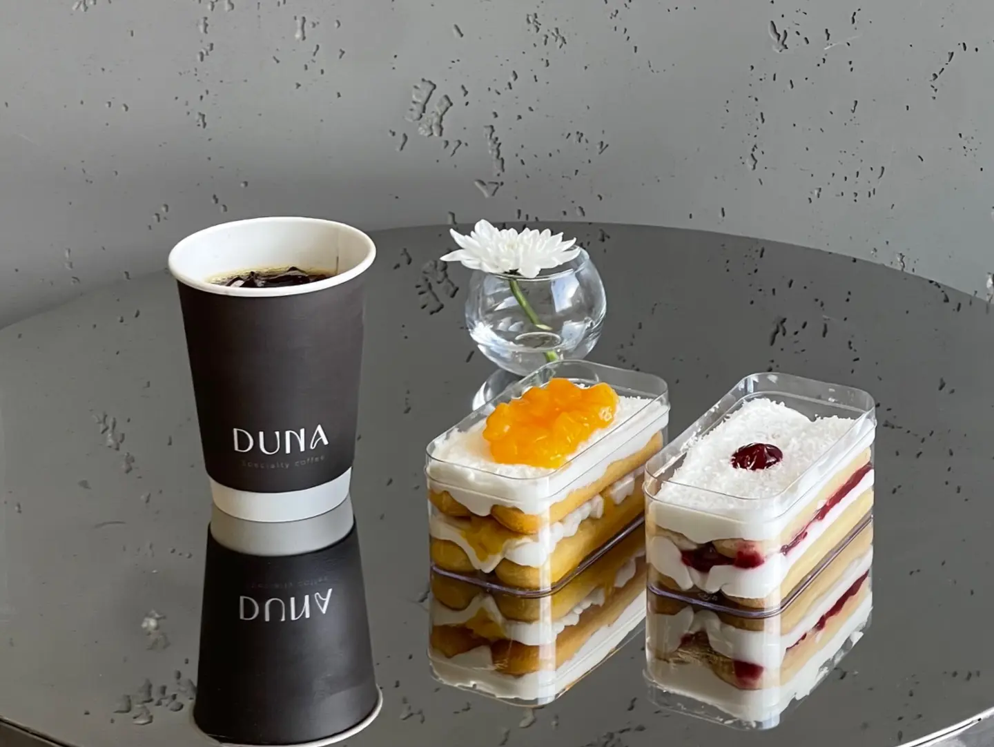 Truffle Mango Or Raspberry Tiramisu With Coffee V60