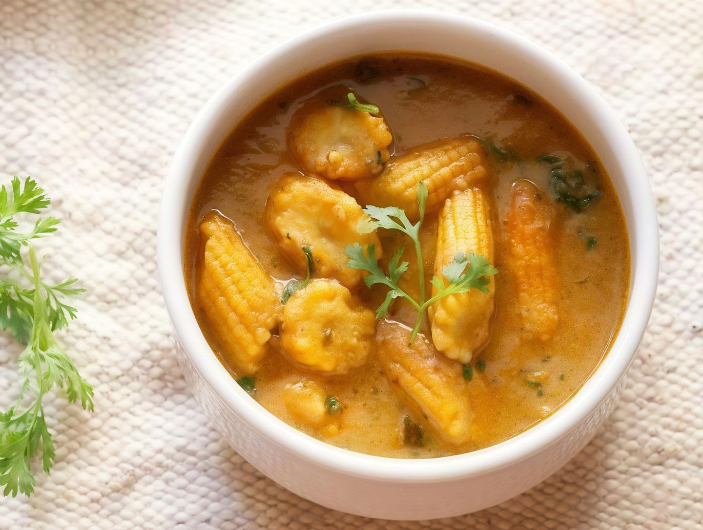 Baby Corn Mushroom Masala