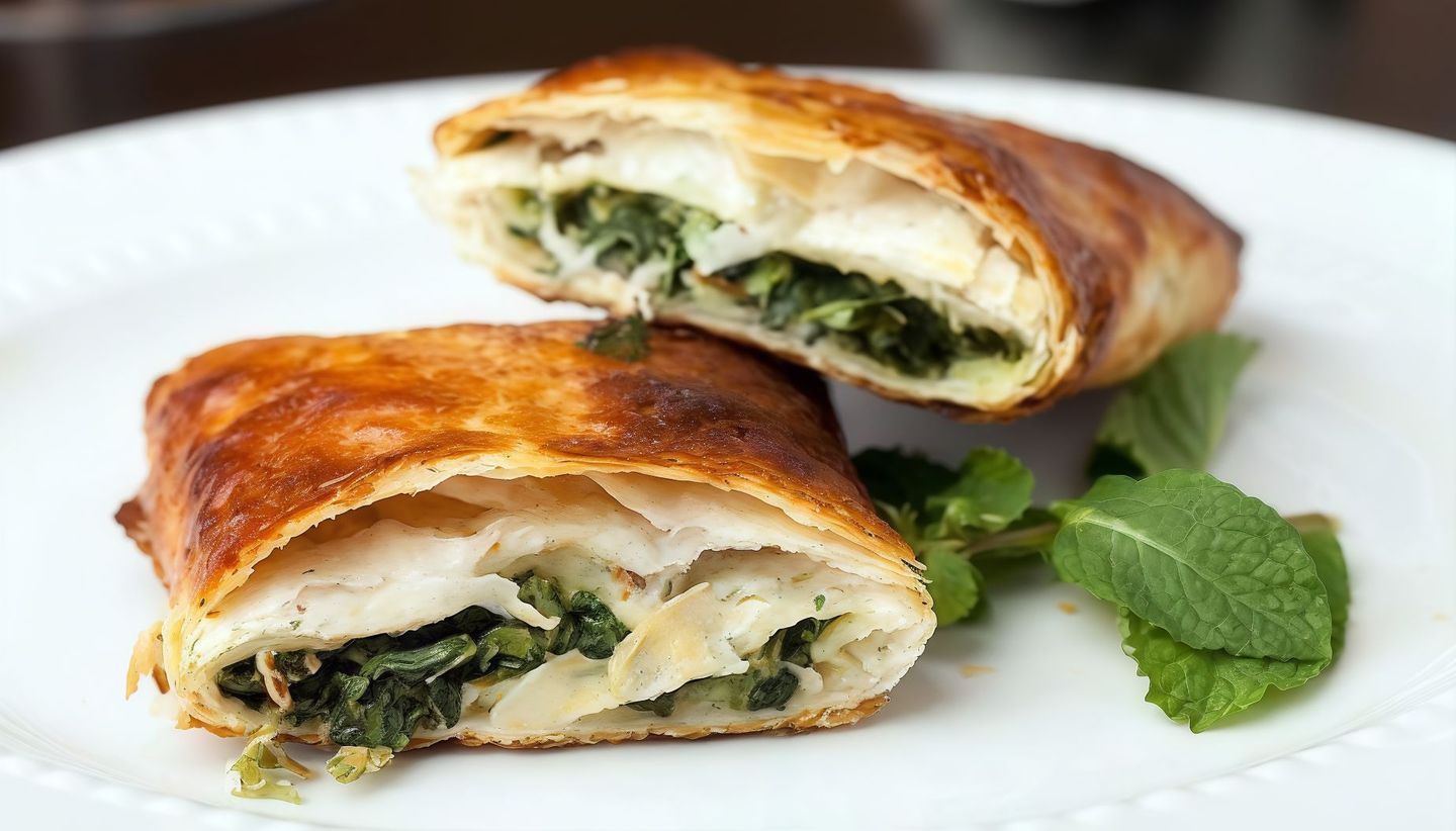فطيرة سبانخ بالجبن