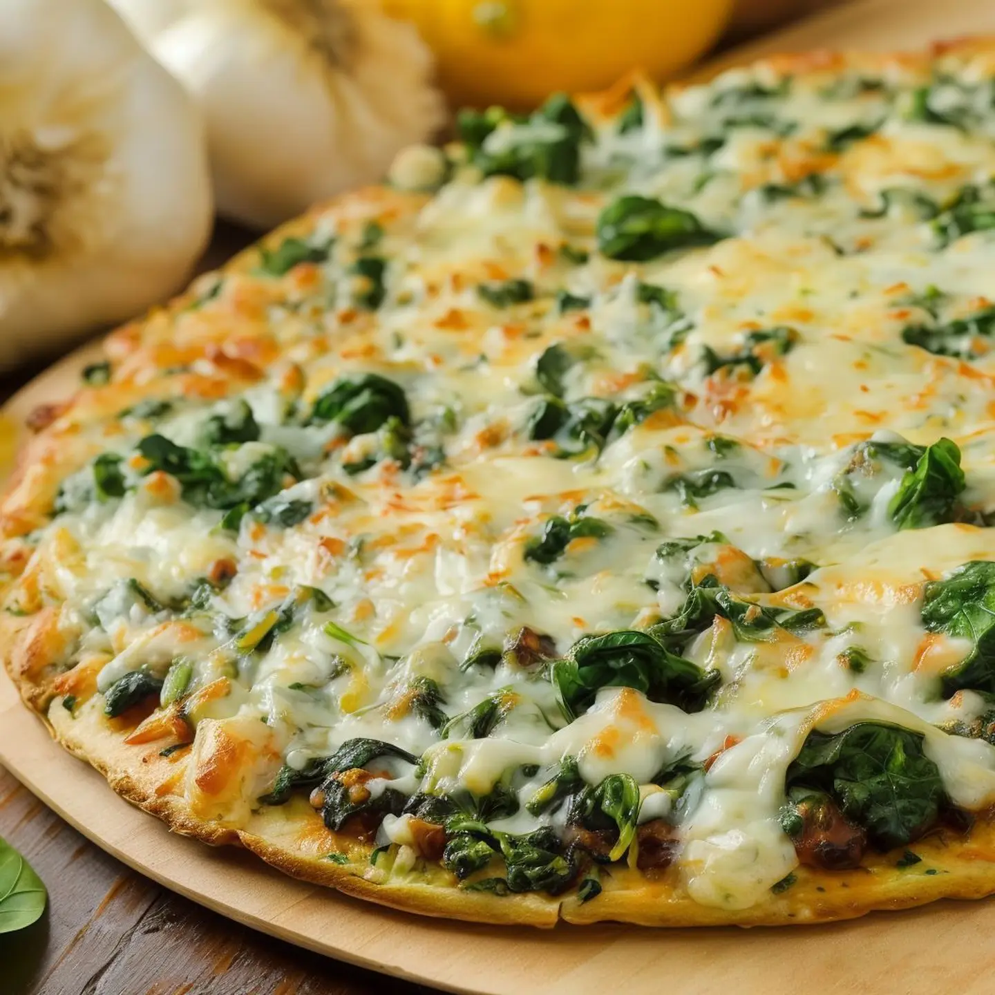 Spinach Pizza - Medium