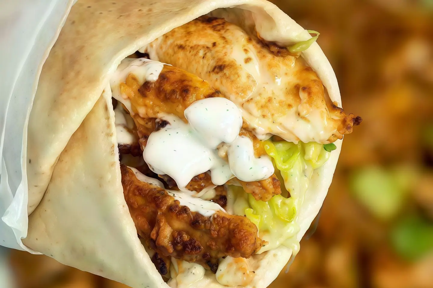 شاورما صغير مع جبن