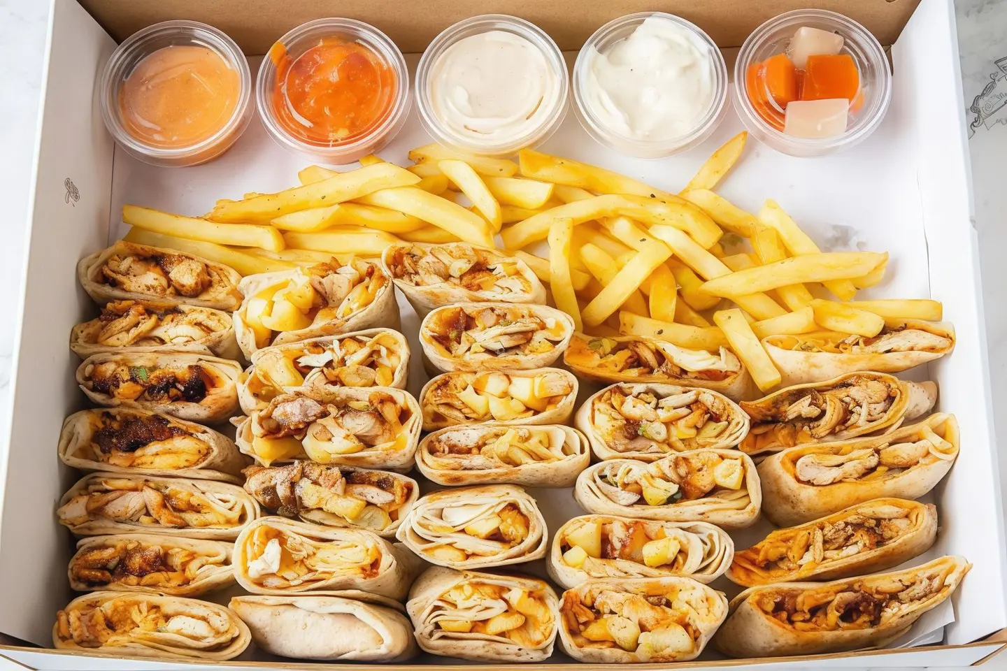 بوكس شاورما عائلي وسط