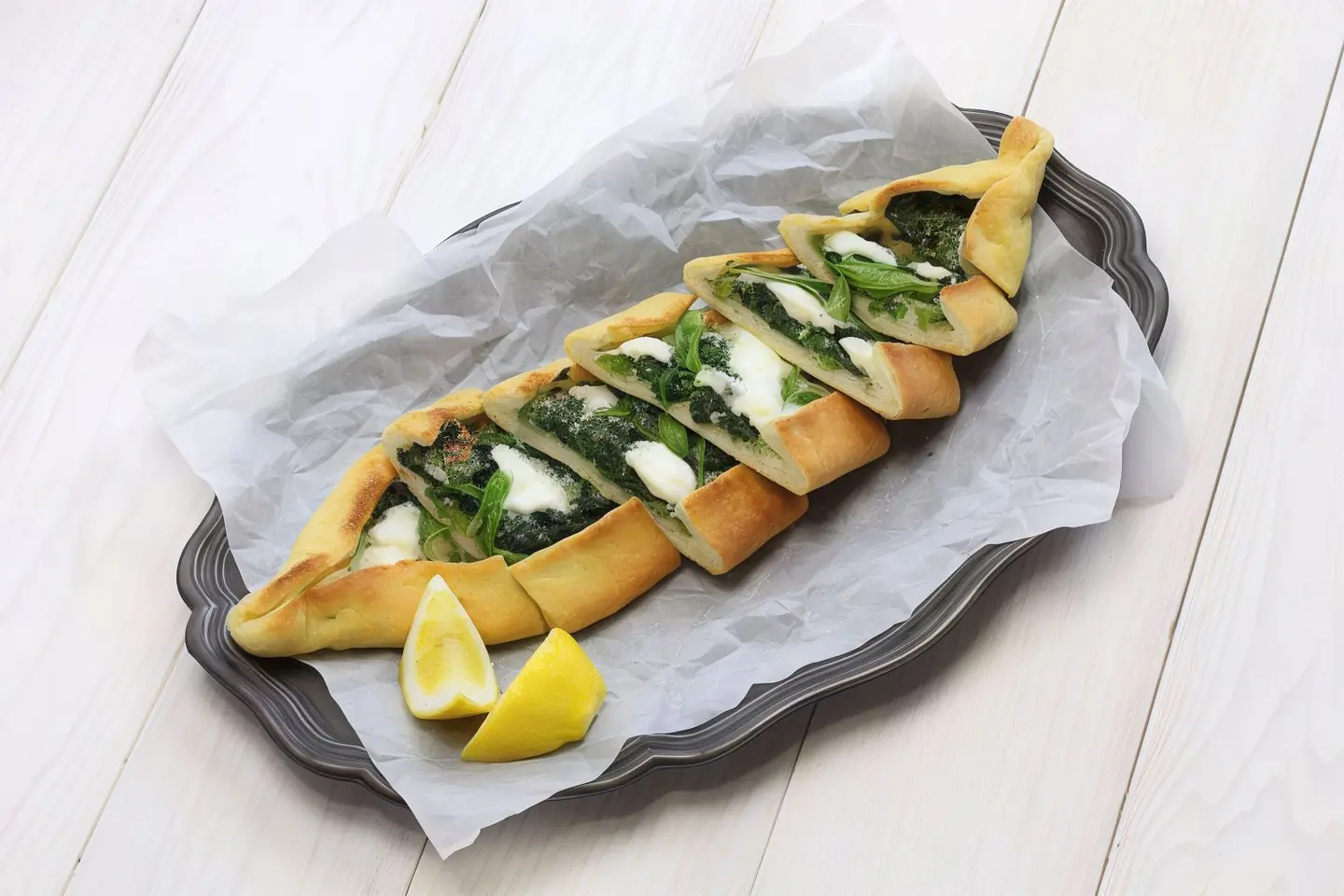 فطيرة لبنة سبانخ