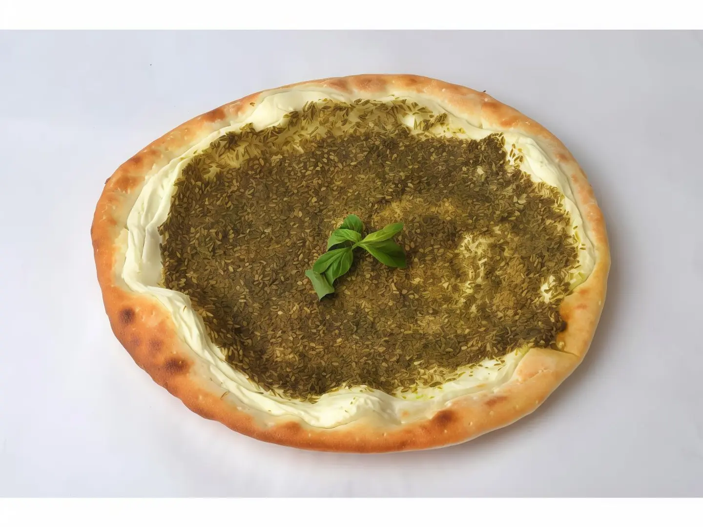 فطيرة لبنة وزعتر