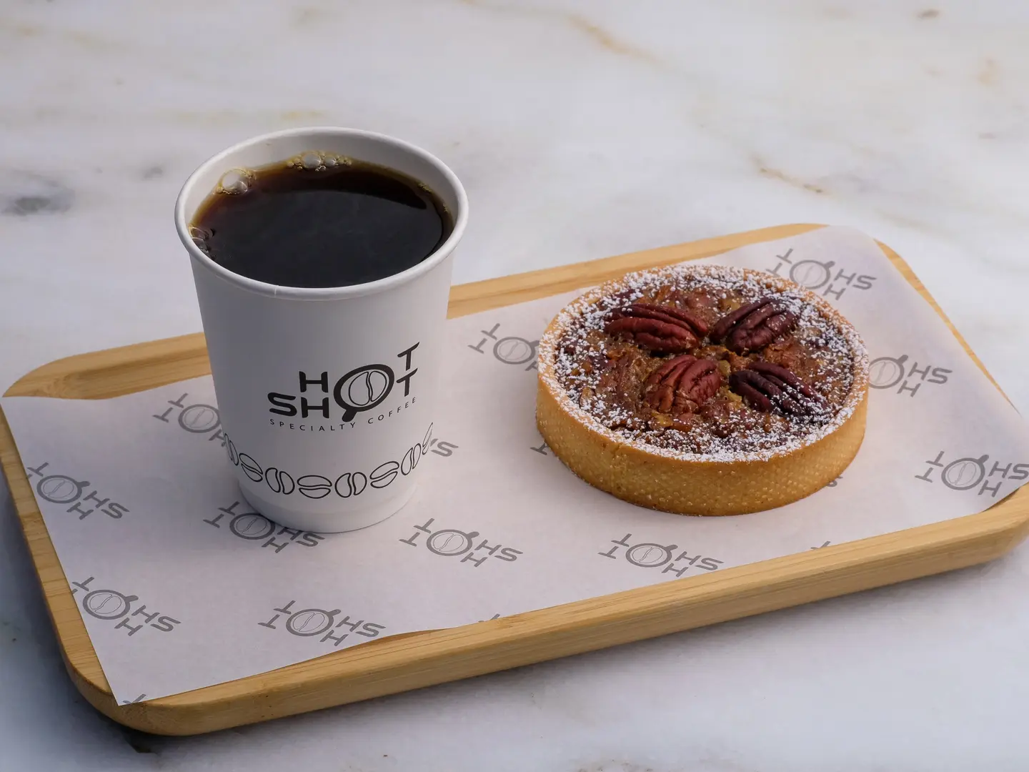Coffee Of The Day With Pecan Tart