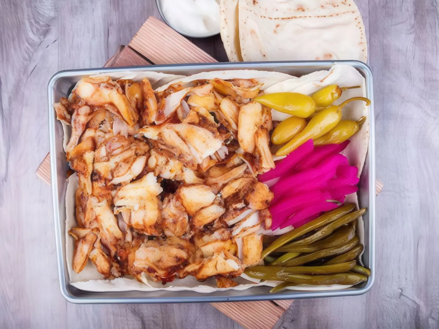 Small Shawarma Muhammara Plate