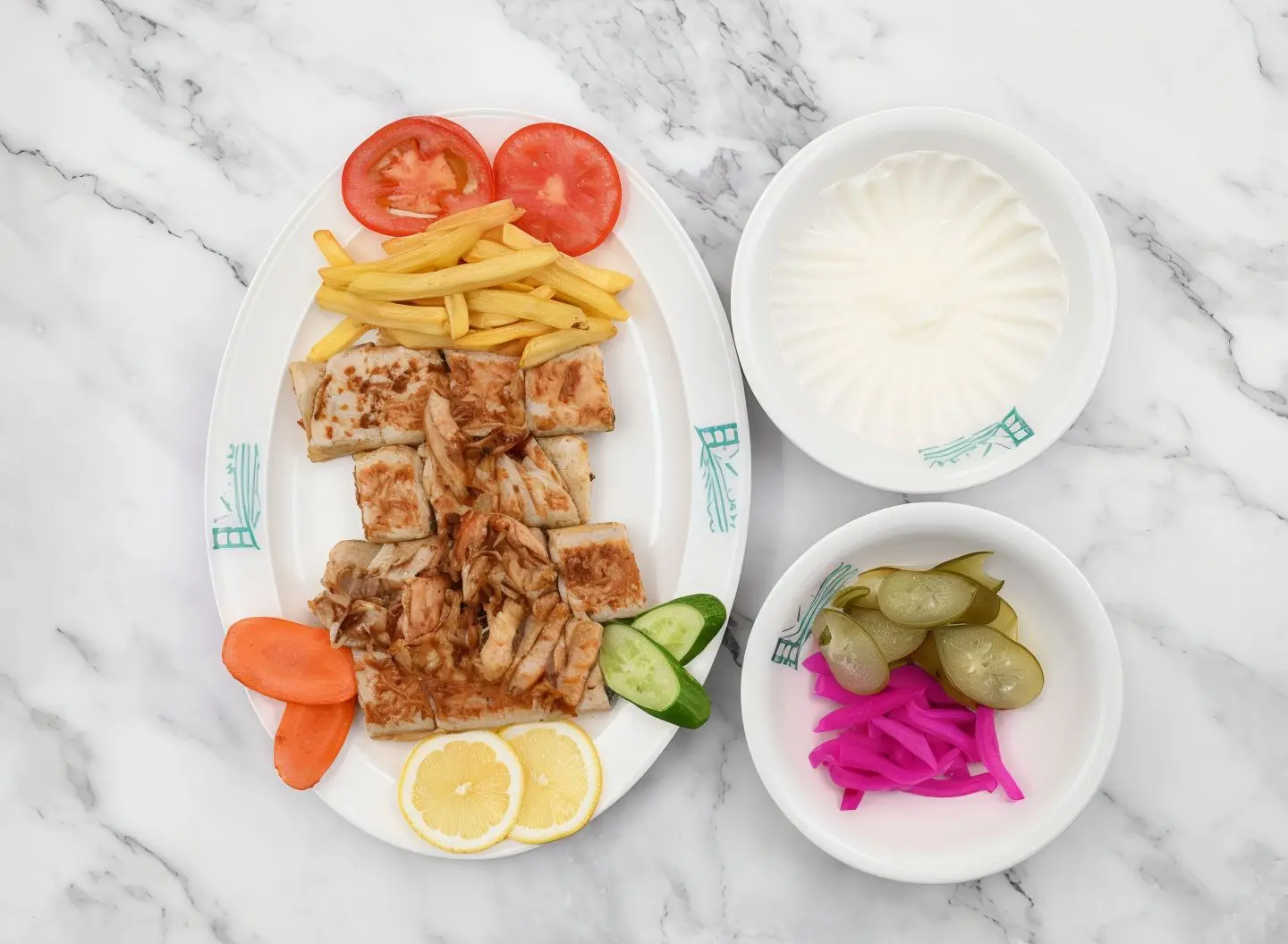 صحن عربي دجاج كبير