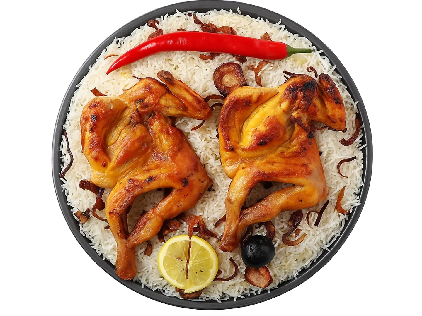 نصف دجاج مظبي