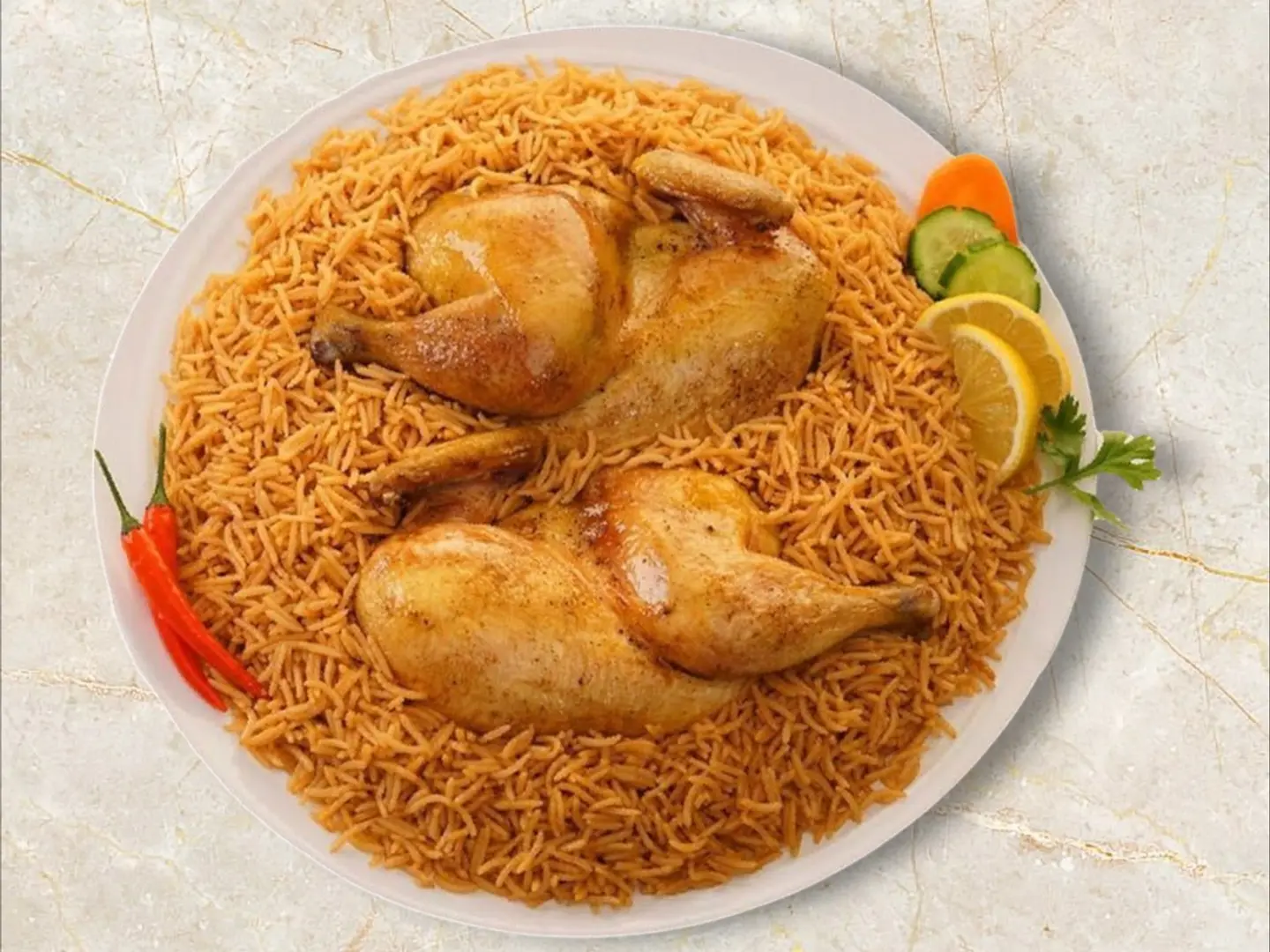نصف دجاج مضغوط