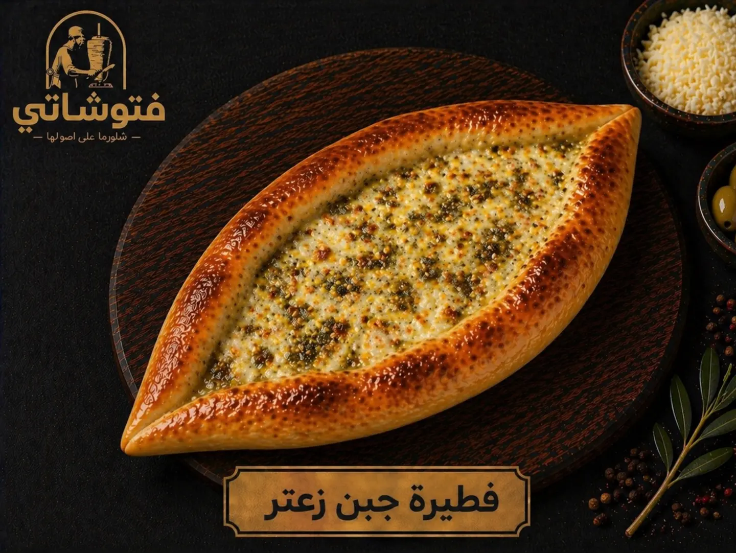 فطيرة جبن زعتر
