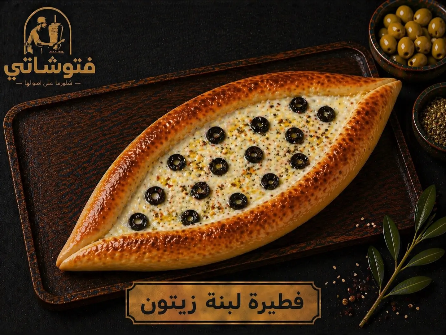 فطيرة لبنه زيتون