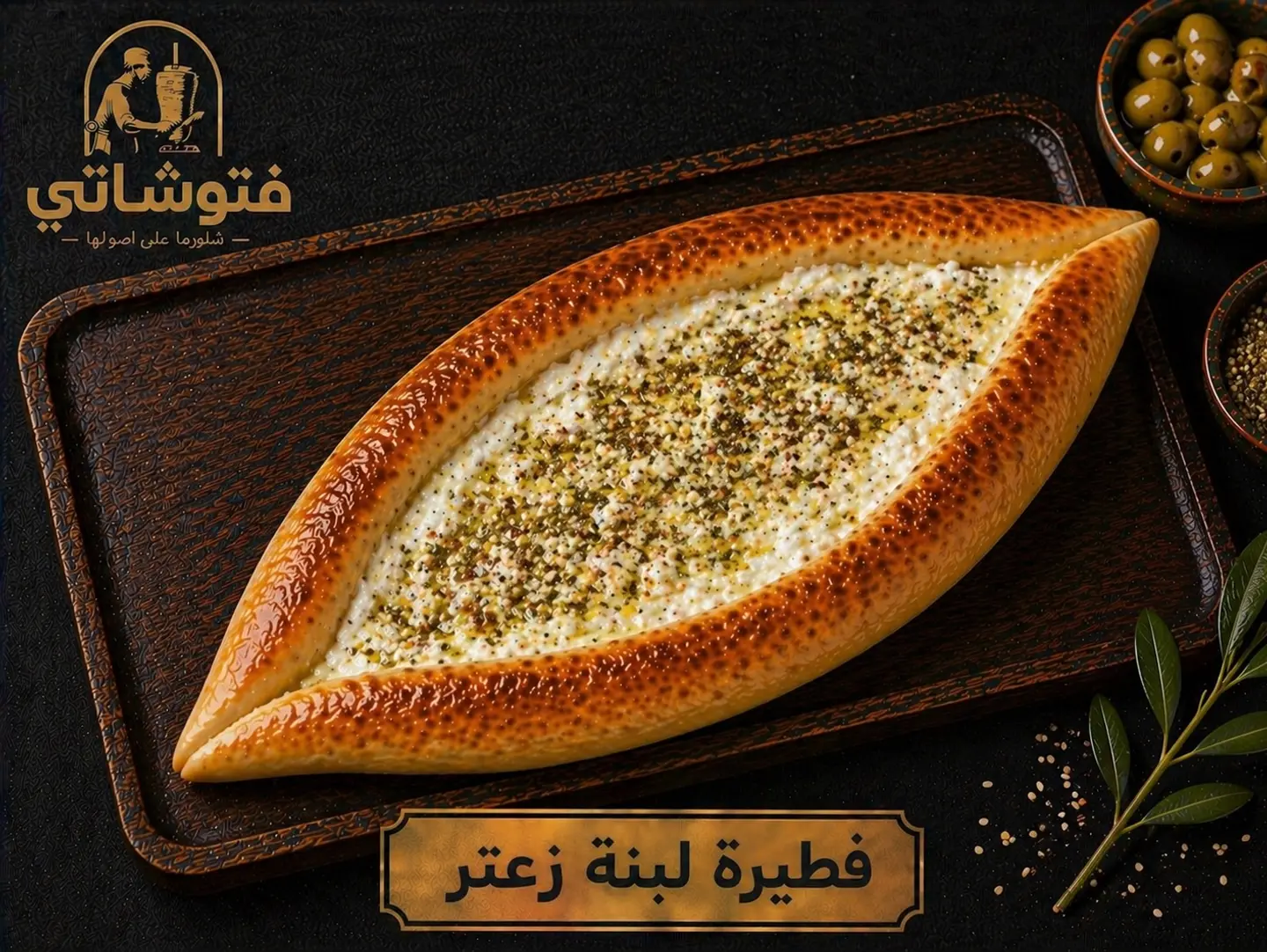 فطيرة لبنه زعتر