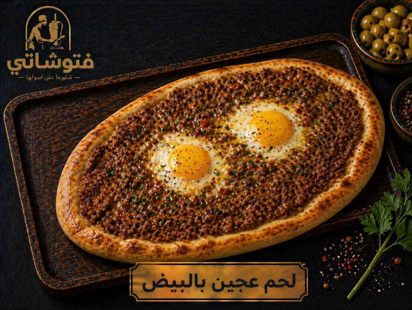 لحم عجين بالبيض