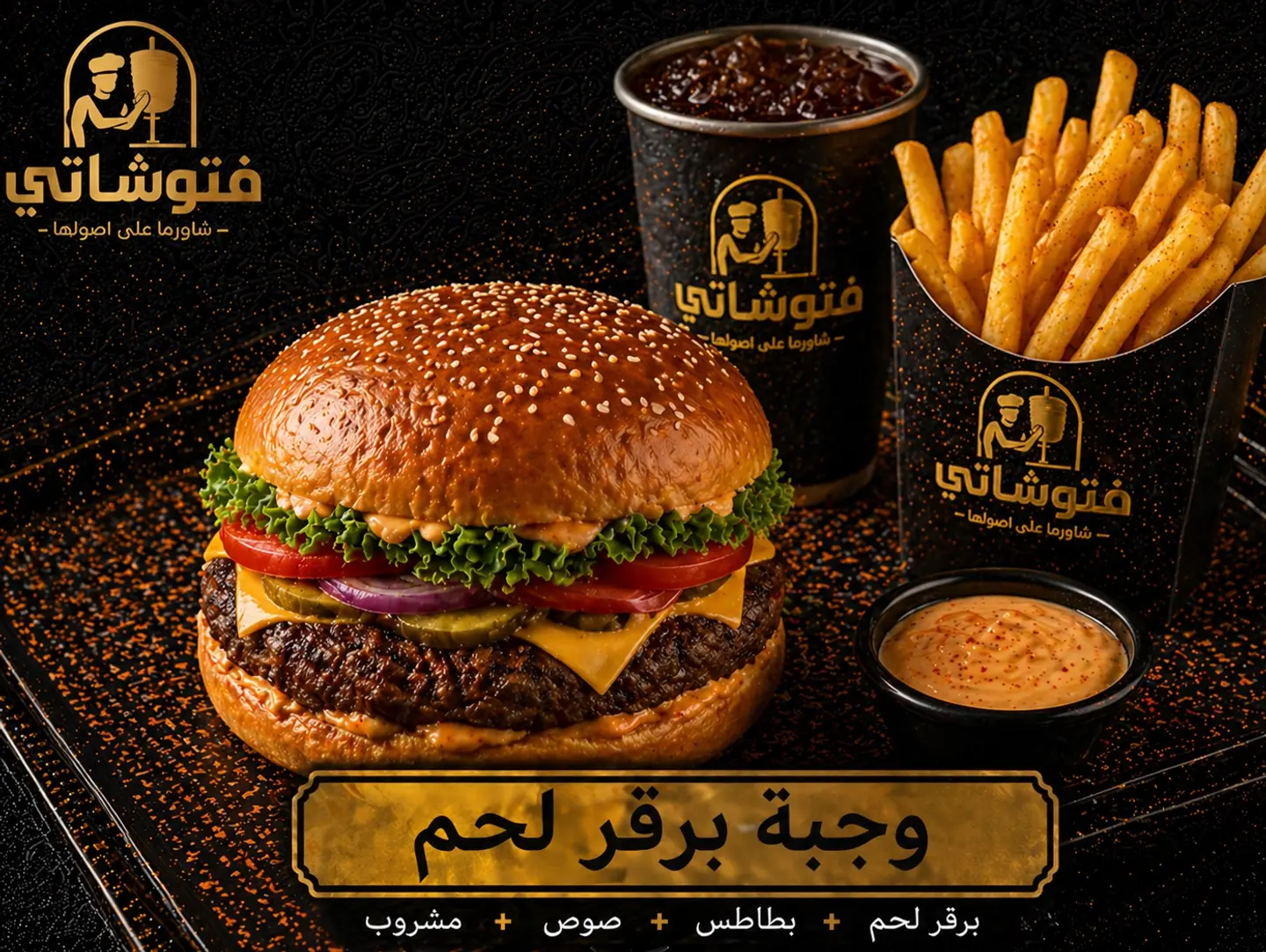 وجبه برجر لحم