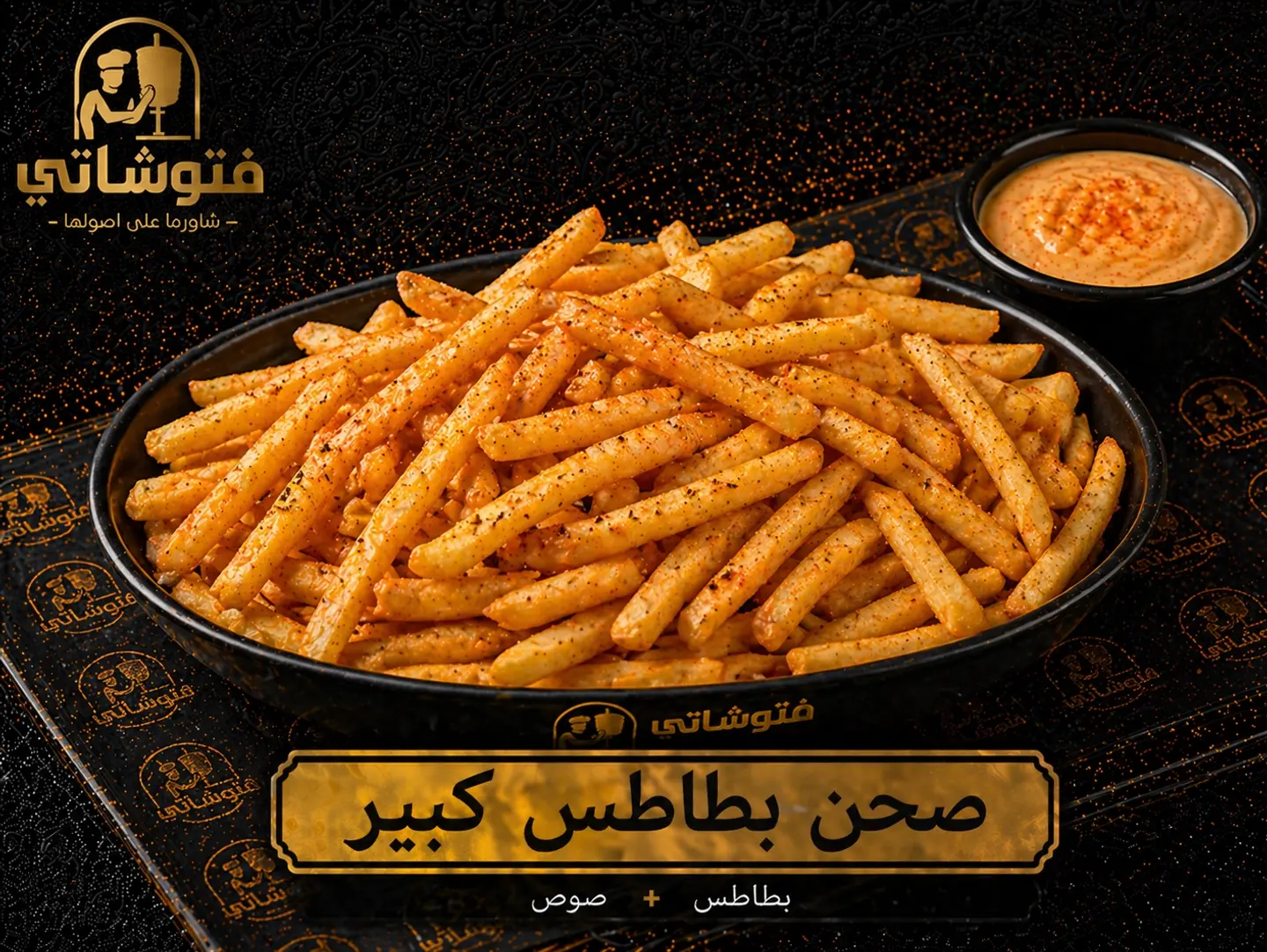 صحن بطاطس كبير
