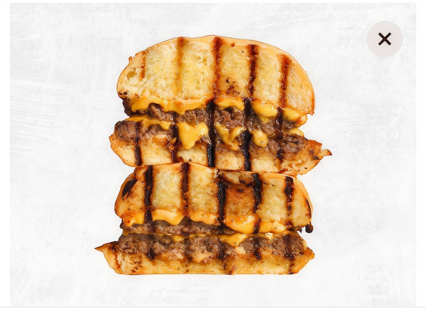 Single Grilled Meat Burger Meal