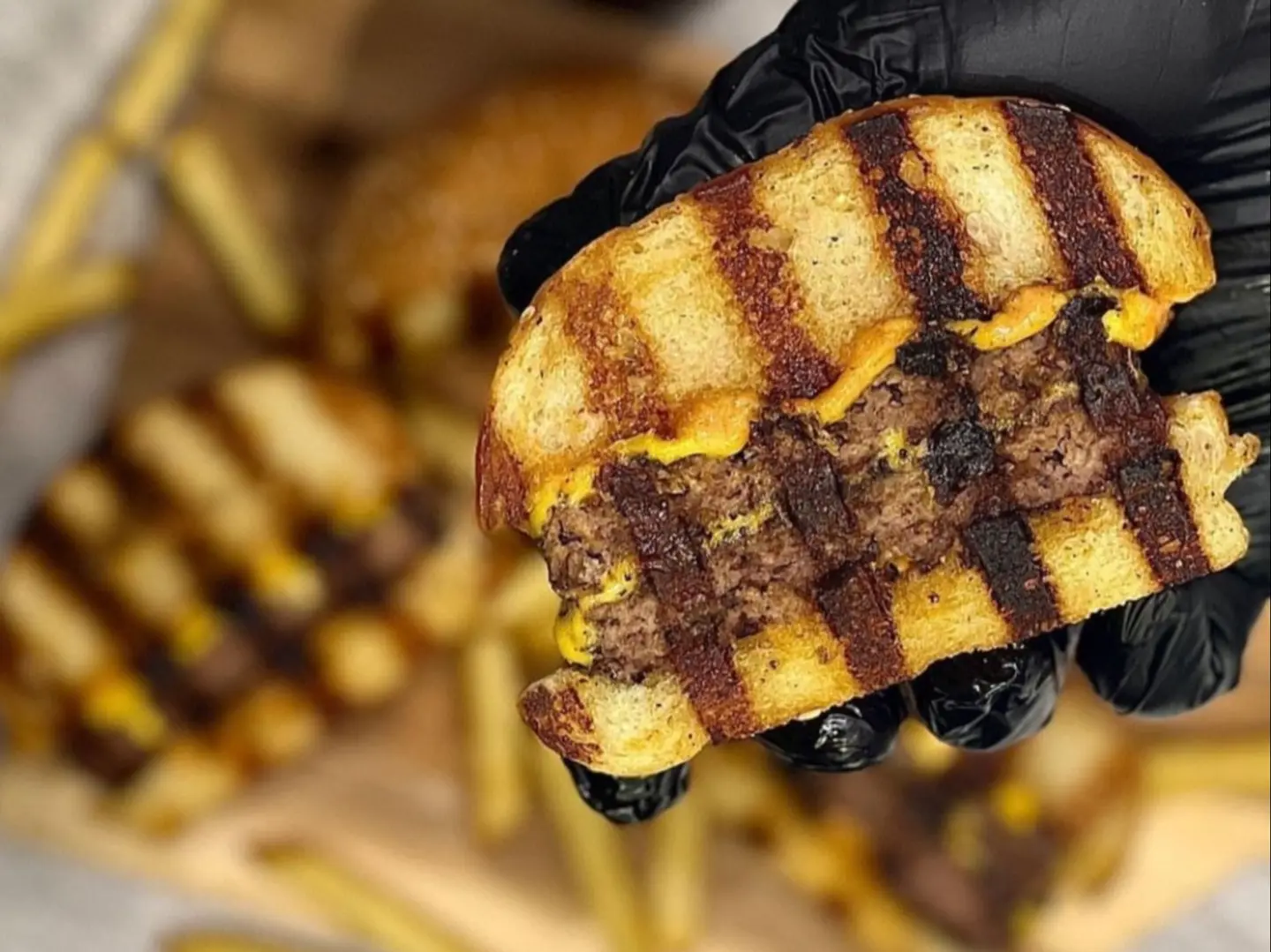 وجبة برجر لحم مشوي دبل