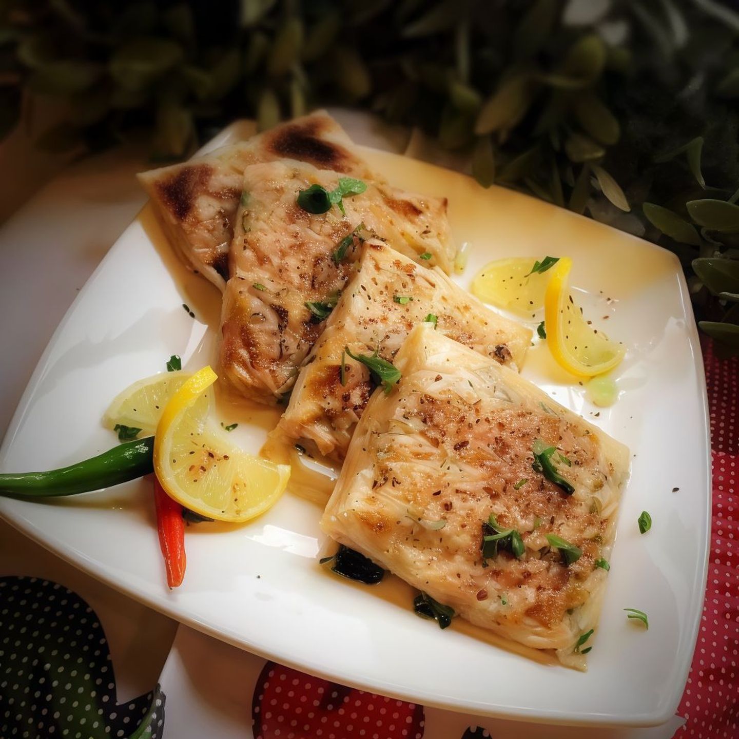 Salty Mutabbak With Tuna